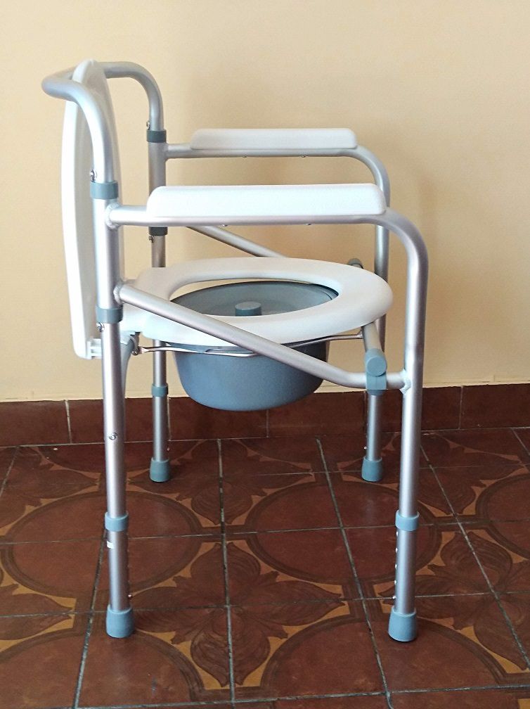 Elevador de inodoro plegable de aluminio